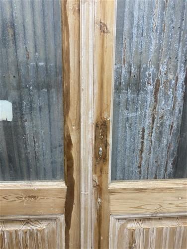 Antique French Double Doors (40x97.75) 1 Pane Glass, European Reclaimed G180
