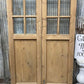 Antique French Double Doors (41.5x100.5) 10 Pane Glass, European Reclaimed G181