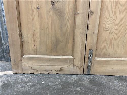 Antique French Double Doors (41.5x100.5) 10 Pane Glass, European Reclaimed G181