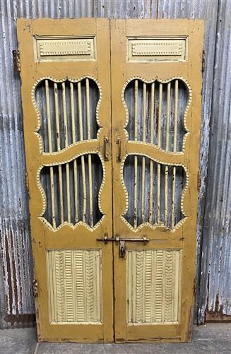 Vintage Indian Carved Teak Doors, Haveli Doors, Architectural Salvage, A116