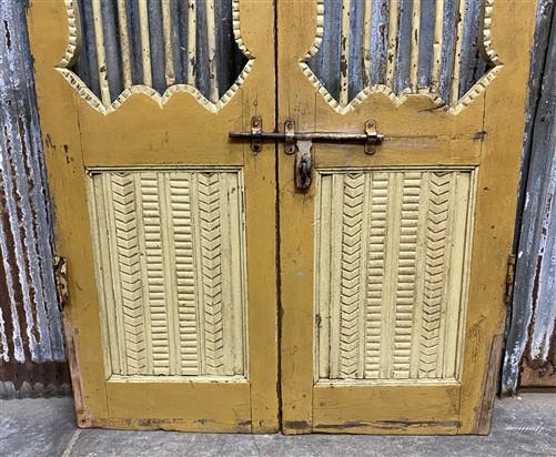 Vintage Indian Carved Teak Doors, Haveli Doors, Architectural Salvage, A116
