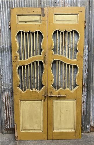 Vintage Indian Carved Teak Doors, Haveli Doors, Architectural Salvage, A116