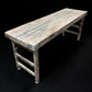 White Folding Table Vintage Dining Room Table Kitchen Island Portable Table A132