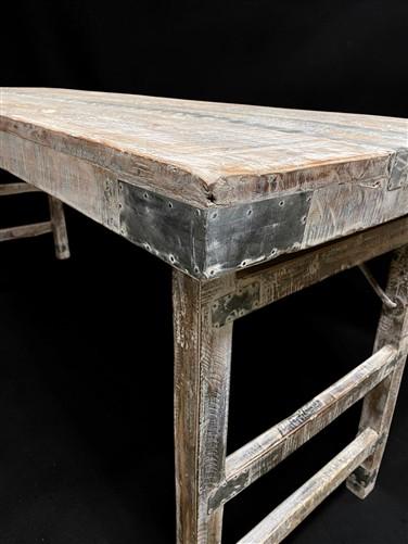 White Folding Table Vintage Dining Room Table Kitchen Island Portable Table A132