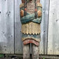 Tall Cigar Store Indian Folk Art, Tobacco Store American Indian Chief Statue A9