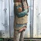 Tall Cigar Store Indian Folk Art, Tobacco Store American Indian Chief Statue A9