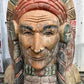 Tall Cigar Store Indian Folk Art, Tobacco Store American Indian Chief Statue A9