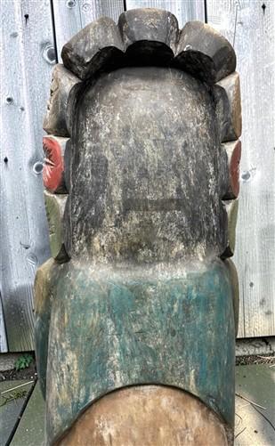 Tall Cigar Store Indian Folk Art, Tobacco Store American Indian Chief Statue A9