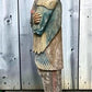 Tall Cigar Store Indian Folk Art, Tobacco Store American Indian Chief Statue A9
