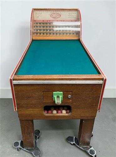 Vintage Paul Boiselles Lowball Arcade Game Machine Tabletop, RARE 1949, Working!