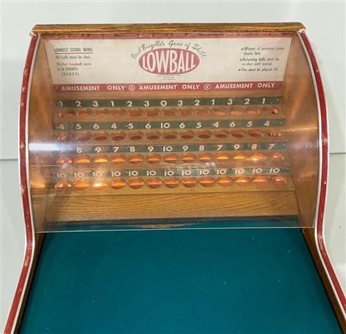 Vintage Paul Boiselles Lowball Arcade Game Machine Tabletop, RARE 1949, Working!