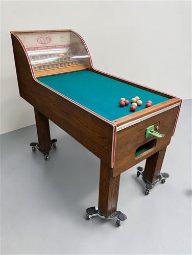 Vintage Paul Boiselles Lowball Arcade Game Machine Tabletop, RARE 1949, Working!