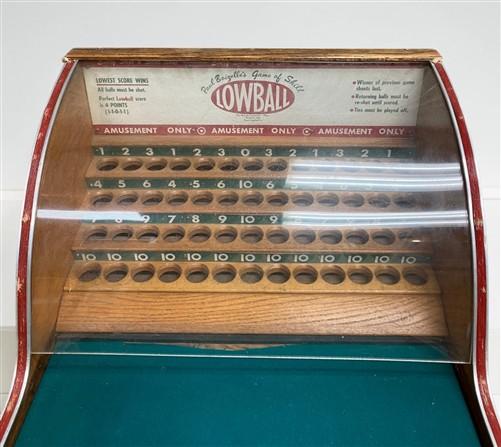Vintage Paul Boiselles Lowball Arcade Game Machine Tabletop, RARE 1949, Working!