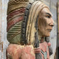 Tall Cigar Store Indian Folk Art, Tobacco Store American Indian Chief Statue A11