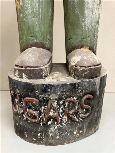 Tall Cigar Store Indian Folk Art, Tobacco Store American Indian Chief Statue A12