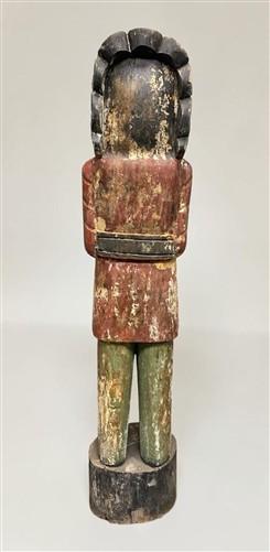 Tall Cigar Store Indian Folk Art, Tobacco Store American Indian Chief Statue A12