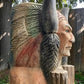 Tall Cigar Store Indian Folk Art, Tobacco Store American Indian Chief Statue A10