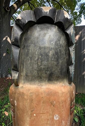 Tall Cigar Store Indian Folk Art, Tobacco Store American Indian Chief Statue A10