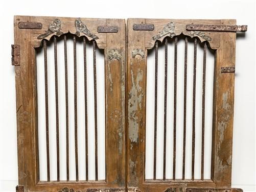 Vintage Indian Carved Teak Doors, Haveli Doors, Architectural Salvage, A117