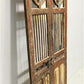 Indian Carved Wood Garden Gates Architectural Salvage Double Pair Vintage A118