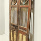 Indian Carved Wood Garden Gates Architectural Salvage Double Pair Vintage A118