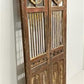 Indian Carved Wood Garden Gates Architectural Salvage Double Pair Vintage A118