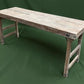 White Folding Table Vintage Dining Room Table Kitchen Island Portable Table A133