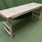 White Folding Table Vintage Dining Room Table Kitchen Island Portable Table A133