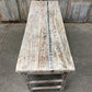 White Folding Table Vintage Dining Room Table Kitchen Island Portable Table A134
