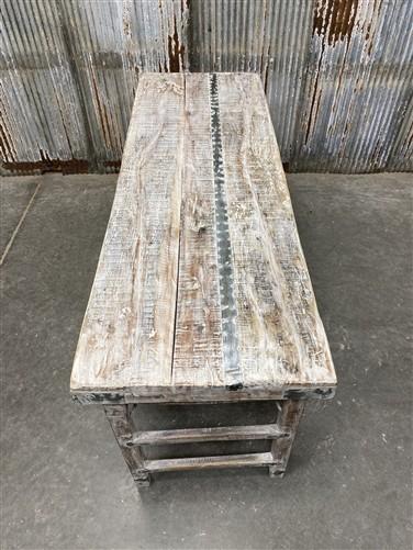 White Folding Table Vintage Dining Room Table Kitchen Island Portable Table A134