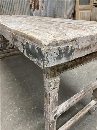 White Folding Table Vintage Dining Room Table Kitchen Island Portable Table A134
