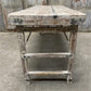 White Folding Table Vintage Dining Room Table Kitchen Island Portable Table A134