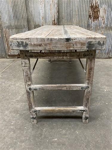 White Folding Table Vintage Dining Room Table Kitchen Island Portable Table A134