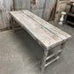 White Folding Table Vintage Dining Room Table Kitchen Island Portable Table A134