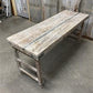 White Folding Table Vintage Dining Room Table Kitchen Island Portable Table A134