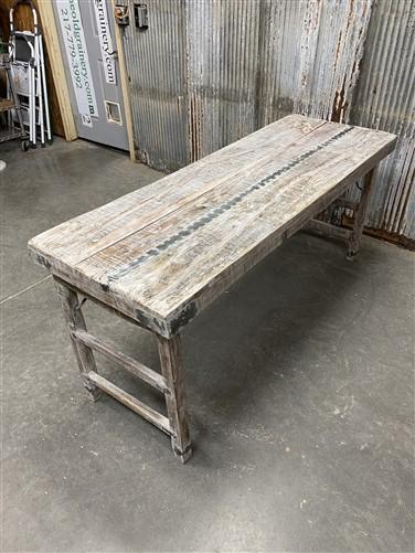 White Folding Table Vintage Dining Room Table Kitchen Island Portable Table A134