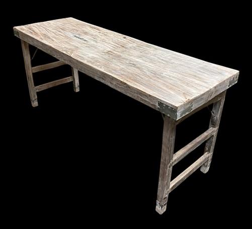 White Folding Table Vintage Dining Room Table Kitchen Island Portable Table A135