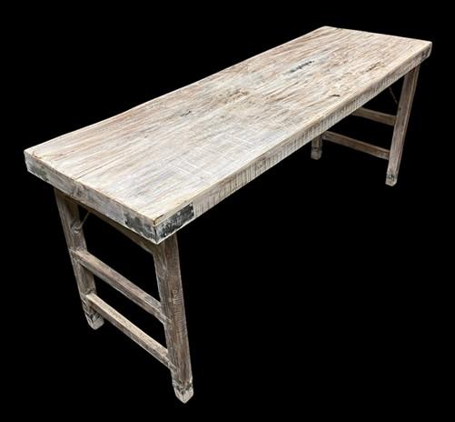 White Folding Table Vintage Dining Room Table Kitchen Island Portable Table A135