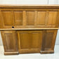 53" Oak Roll Top Desk Vintage Style Executive Pedestal Desk Tambour Writing Desk