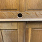53" Oak Roll Top Desk Vintage Style Executive Pedestal Desk Tambour Writing Desk
