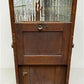 Vintage Oak Glass Store Display Showcase Counter Display Cabinet w/Mirror Back