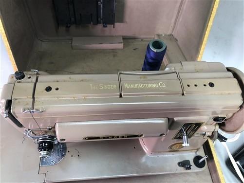 Singer Model 301 Sewing Machine, Vintage Portable Carrying Case w/ Foot Pedal A
