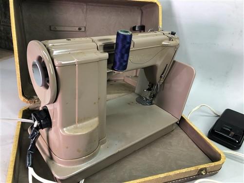 Singer Model 301 Sewing Machine, Vintage Portable Carrying Case w/ Foot Pedal A