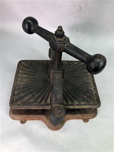 Cast Iron Book Binding Press 13.5x 9.5 Plate Copying Printer Letter Standing N