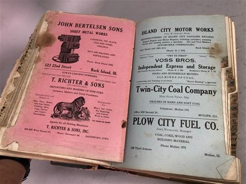 1916 City Directory Rock Island Moline Illinois, Genealogy, Family History, A