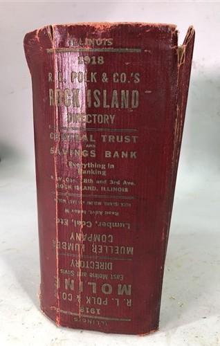 1918 City Directory Rock Island Moline Illinois, Genealogy, Family History, B