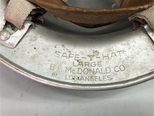 Bechtel Hard Hat, Vintage Large Protective Safety Gear Costume Cosplay McDonald
