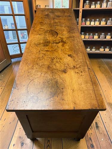 7' Country Store Counter Buffet Sideboard Cabinet Vintage 9 Drawer Mercantile