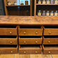 7' Country Store Counter Buffet Sideboard Cabinet Vintage 9 Drawer Mercantile