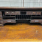 56" Oak Secretary Desk with Pigeonholes and Multi Drawer Interior Vintage Desk